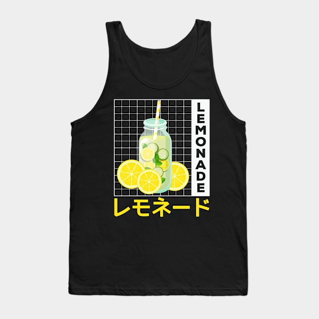 Lemonade Japanese Aesthetic Retro Japan Indie Tank Top by wbdesignz